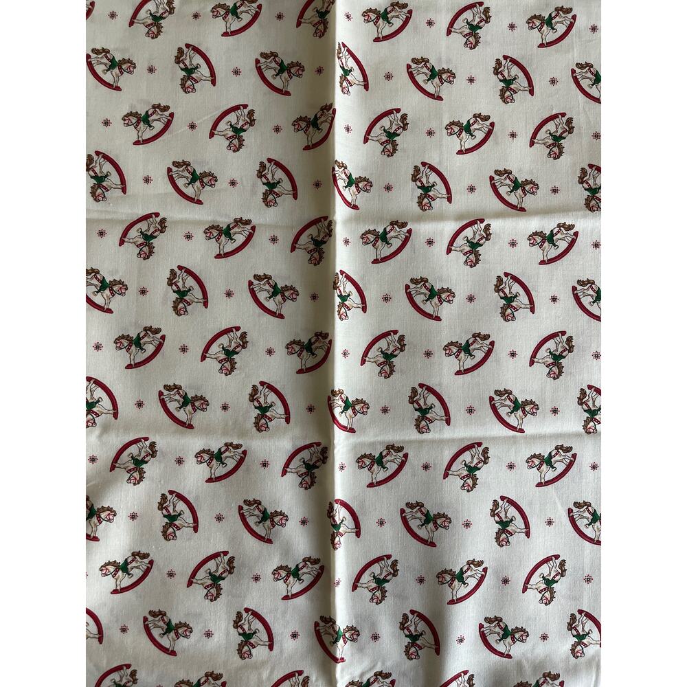 Vintage Fabric - Cranston Christmas Rocking Horse